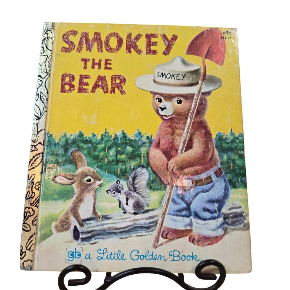 Little Golden Book Smokey the Bear Good Richard Scarry 1980 Hardback